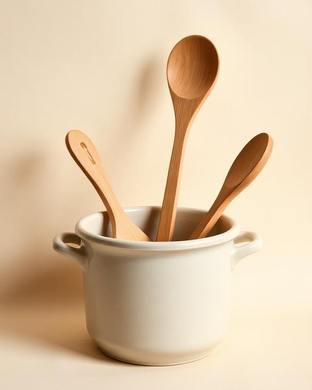 Concept mockup: Wooden Utensil Set