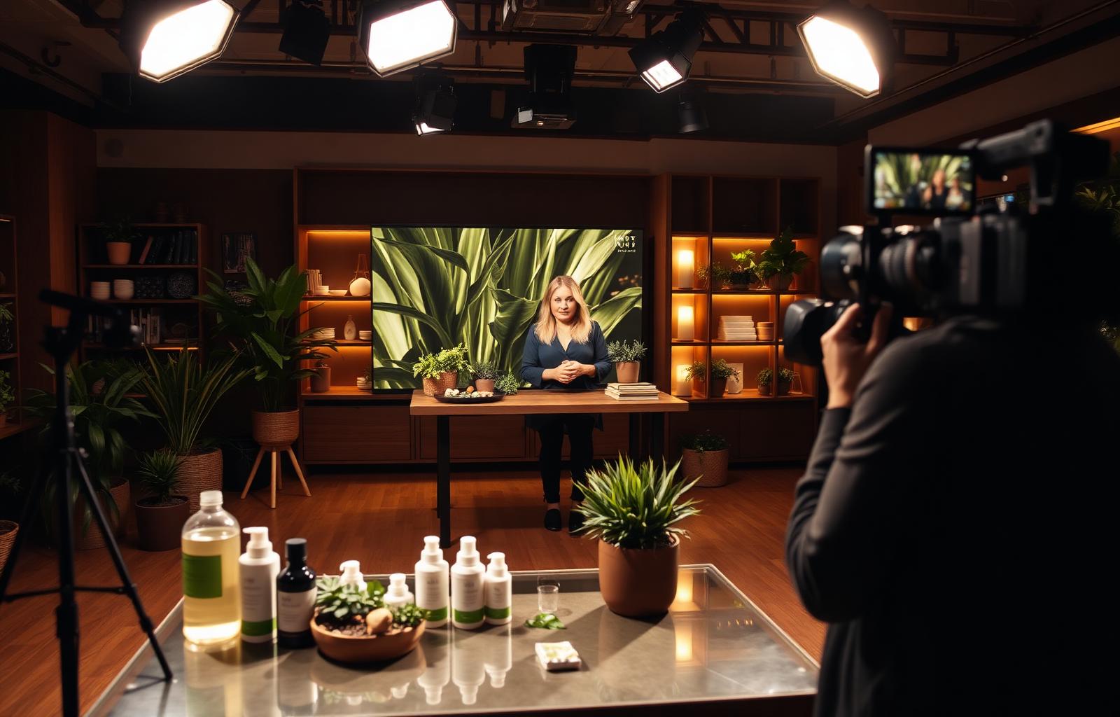 Live shopping studio