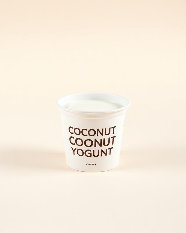 Concept mockup: Coconut Yogurt